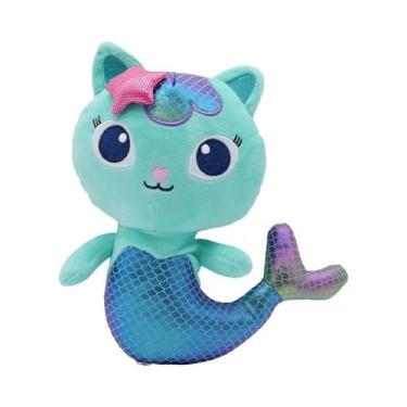 Imagem de Brinquedo De Pelúcia Casa Da Gabby 25cm 7 Peças Gato Sereia Presente D