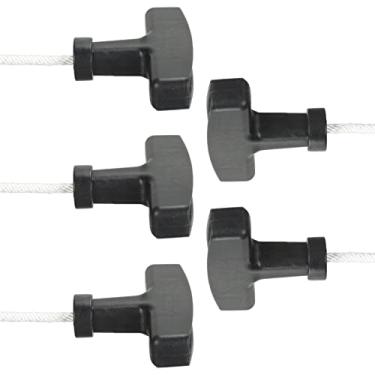 Imagem de Acouto 5 Cabos de Partida 125cm Com Corda Branca e Alça para Motores Geradores a Gasolina