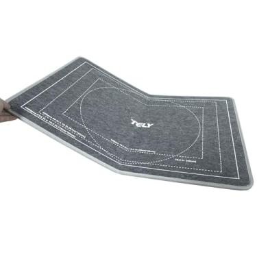 Imagem de TELY Quadro de quebra-cabeça dobrável - feltro rígido resistente, superfície antiderrapante, portátil e leve, cabe até 1000 peças, tapete de quebra-cabeça cinza para mesa, colo ou suporte de