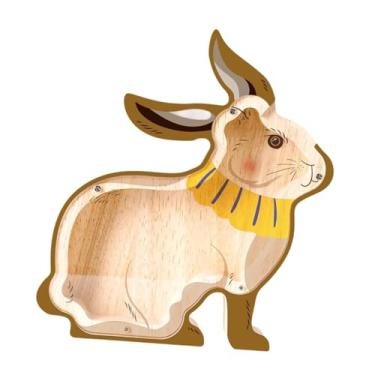 Imagem de WeiLaiKeQi Cofrinho decorativo, peça central de mesa, presente, cofre para dinheiro, escultura para escritório, quarto, casa, crianças e meninas, Coelho