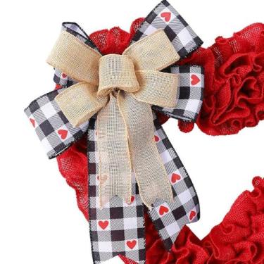 Imagem de UGPLM Guirlanda de Corações para o Dia dos Namorados, Guirlanda Portátil para Pendurar, Enfeite de Mesa para Noivado, Aniversário, Casamento e Festas