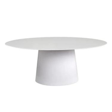 Imagem de Mesa de Jantar Cone Oval 120x80 cm Laqueada - Linn Shop, Preto