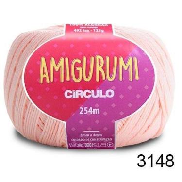 Imagem de LINHA AMIGURUMI 125G COR 3148 MACADAMIA BEGE - Fio de Crochê - Círculo