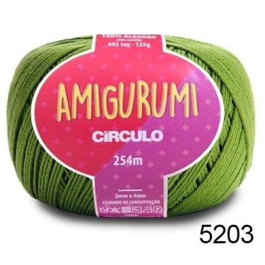 Imagem de LINHA AMIGURUMI 125G COR 5203 GREENERY - Fio de Algodão Mercerizado - 