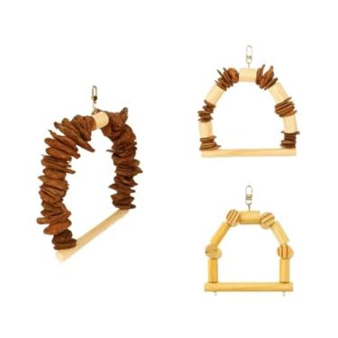 Imagem de Brinquedo Balanço para Passaros, Calopsita, Agapornis, Periquito(Kit 3 balanços)