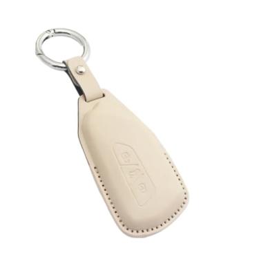 Imagem de Capa de couro para chave de carro, capa up keyless fob compatível com vw beetle caddy eos golf jetta polo scirocco tiguan touran(F2)