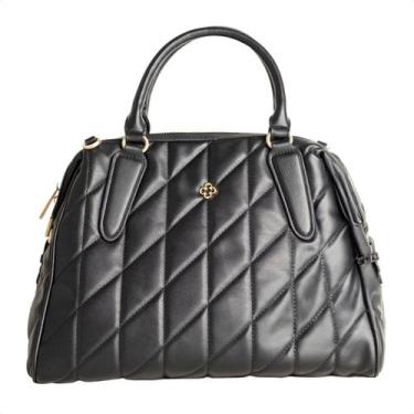 Imagem de Bolsa Feminina Transversal Capodarte, Matelasse preto, UN
