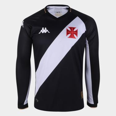 Imagem de Camisa Vasco I 23/24 s/n° Jogador Kappa Manga Longa Masculina-Masculino