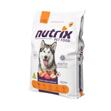 Imagem de Ração NUTRIX Premium Cães Adultos Raças Médias e Grandes Carne e Vegetais 10,1 Kg