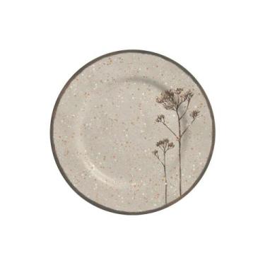 Imagem de Conjunto com 6 Pratos de Sobremesa Natural Acetinado Ø21cm - Alleanza 