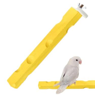 Imagem de Poleiros de papagaio de para gaiola, poleiro de papagaio de, Garfo para Perca de Calopsita, Garfo de pássaro em formato de queijo, galho de gaiola de papagaio para pombinhos de arara, acessórios de g