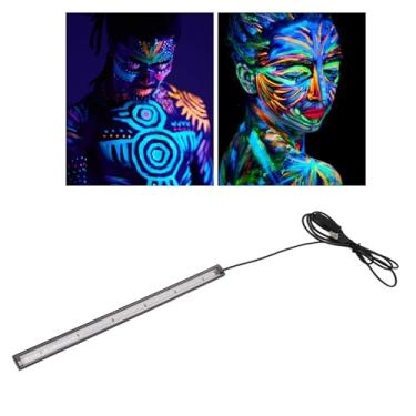 Imagem de HEEPDD Barra de Luz Preta LED, 5v Compacto, Leve, de Alta Resistência, Durável, Luz Negra Multifuncional USB para Quarto de Festa, Pôster de Negra, Atmosfera Divertida, 12 X 0,8