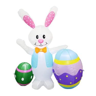 Imagem de Lilihuimaoyi Ovo de Páscoa Inflável, Lindo Enfeite Decorativo para Uso Externo em Festas, Varandas E Casas.