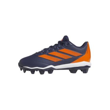 Imagem de adidas Tênis de beisebol unissex infantil Adizero Impact 2.0 moldado, Team Navy Blue/Team Orange/Team Orange, 18