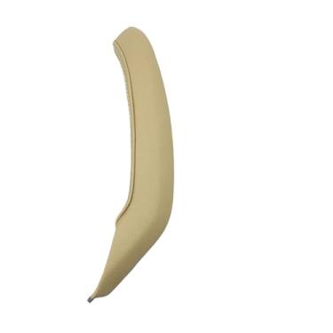 Imagem de Compatível com bmw x3 x4 f25 f26 2010-2016 lhd rhd interior do carro porta do passageiro esquerda direita puxar alça de couro exterior capa guarnição(Left-Beige)