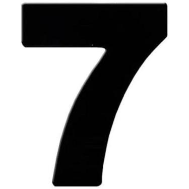 Imagem de Número Residencial Numeral N.7 60Mm Preto