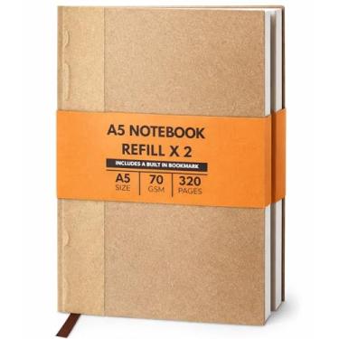 Imagem de Refil de papel A5 Planner – inserções de diário e caderno, páginas de caderno recarregáveis, refil de papel de diário, folhas de inserção A5