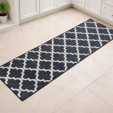 Imagem de Passadeira de Cozinha Tapete Pia Jacquard Antiderrapante COR:MARROQUIN