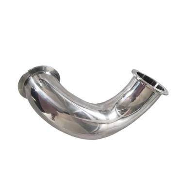 Imagem de Cotovelo Tri-Clamp 180° Aço Inox 304 3/4"/1.5"/2", Adequado Ø Tubo 16-51mm, Acoplamento Higiênico para Cerveja, Alimentar & Farmácia, 1 Peça(32mm x ferrule 50.5)