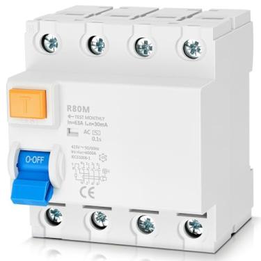 Imagem de Interruptor Diferencial, IDR, 4P 63A, 30mA, AC 0.1s