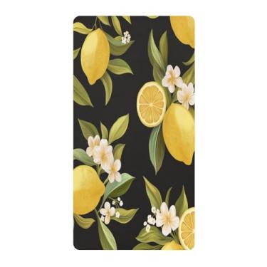 Imagem de Blueangle Lençol de berço padrão para berço infantil - Lençóis de algodão macio e respirável com flor de limão (72)