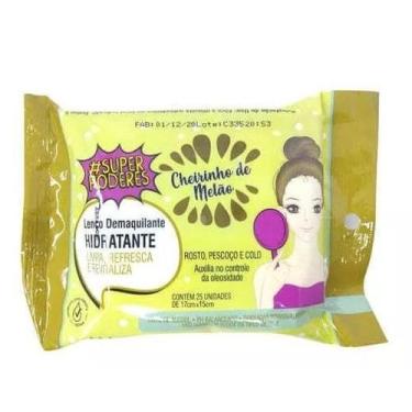 Imagem de Lenço Demaquilante Hidratante De Melão 1Un - Super Poderes