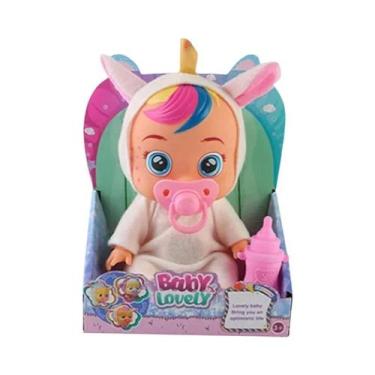 Imagem de Boneca De Vinil De 8 Polegadas, Bebê Unicórnio 3D Que Chora, Simulação