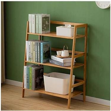 Imagem de Estante de livros, estante multicamadas, estante de chão, estante multiuso, prateleira de exibição (5 camadas 50 cm) (3 camadas 50 cm)