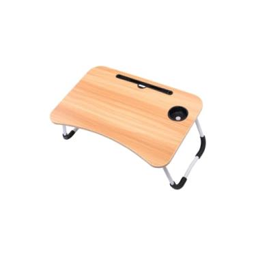 Imagem de Mesa Portátil para Notebook Dobrável – Suporte Ergonômico para Cama e Sofá, Ideal para Home Office e Estudos