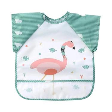 Imagem de Babadores Impermeáveis De Manga Longa Para Bebês, Avental Infantil De 