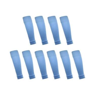 Imagem de 5 pares novas meias de futebol caneleiras capa de perna homens mulhere