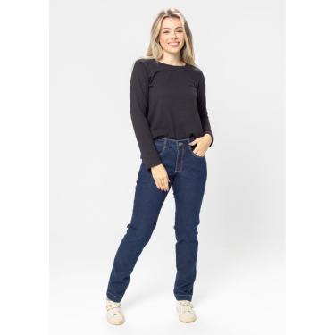 Imagem de Calça Jeans Skinny Pau a Pique Básica Azul Escuro