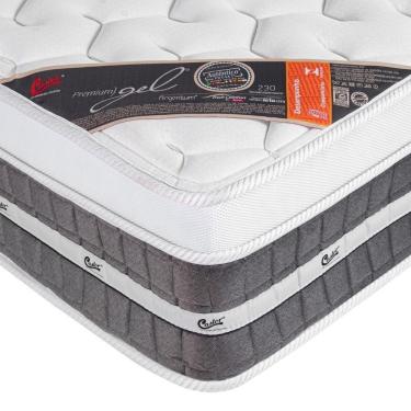 Imagem de Colchão Casal Molas Pocket 138x188x32cm One Face Premium Gel - Castor