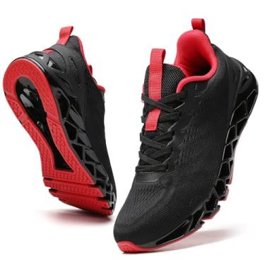 Imagem de TSIODFO Tênis de corrida feminino para academia, corrida e caminhada, Preto 01, 39