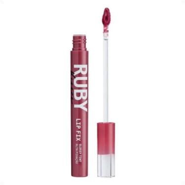 Imagem de Lip Fix Ruby Kisses Glossy Tint Alta Fixação Berry Charm Lgt05bb