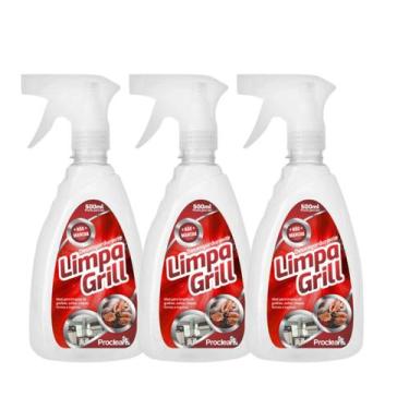 Imagem de Kit 3 Limpa Air Fryer Forno Grelha Remove Gordura Pesada Carbonizada E