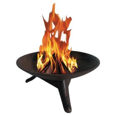 Imagem de Lareira Braseiro 60cm Ferro com Fogareiro Álcool Brinde Externa Intern