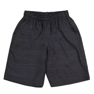 Imagem de Bermuda Infantil Menino Ogochi em Tactel Listra Azul-Masculino