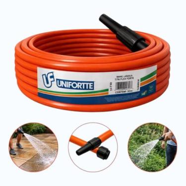 Imagem de Mangueira Unifortte Laranja De 20 Metros Com Adaptador