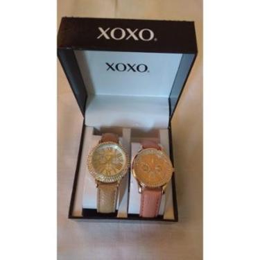 Imagem de Kit Relógios Xoxo Molduras em Cristal Cintilante Feminino 2Pçs-Feminino