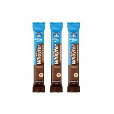 Imagem de Kit 3 Choco Wheyfer Chocolate Crocante 6G De Proteina 25G - Maismu