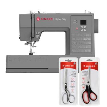 Imagem de Kit Máquina de Costura HD6605 + Tesoura 8" Tecido e Tesoura Multiuso P