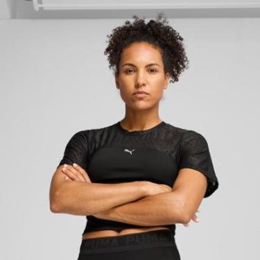 Imagem de Camiseta Puma LACE Crop Feminina-Feminino