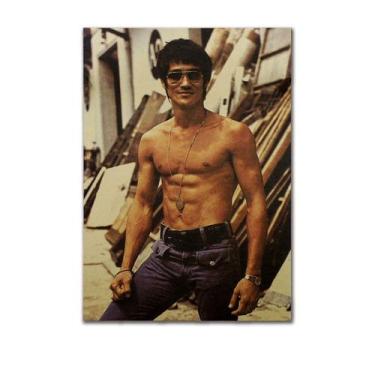 Imagem de Pôster Bruce Lee Vintage Retro Kraft Paper 51,5x36cm - taiyuanketanmao
