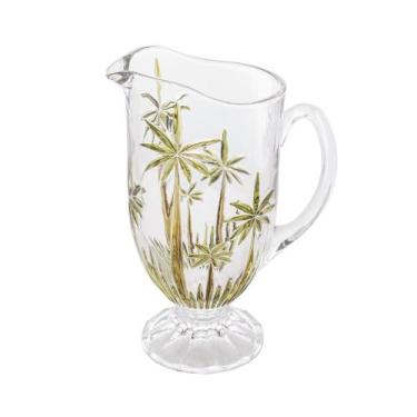 Imagem de Jarra Palm Tree Handpaint 1,4L Cristal Ecológico Wolff