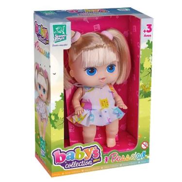 Imagem de Boneca babys collect mini passeio com cabelo 18cm super toys - Superto