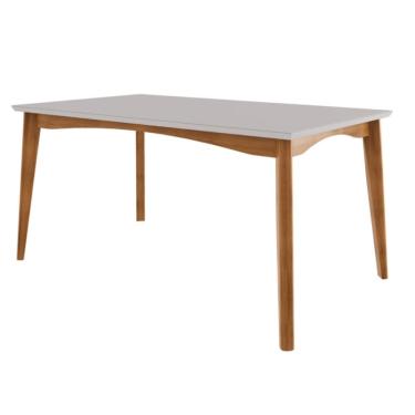 Imagem de Mesa de Jantar 160cm com Tampo de Vidro Monalisa Nesher