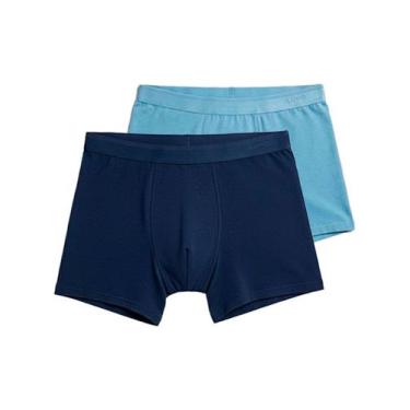 Imagem de Kit com 2 Cuecas Boxer Lupo 615-003 Colorido, Azul marinho, GG