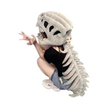 Imagem de Brinquedo De Pelúcia Esqueleto De Dinossauro 2025 Engraçado Chapéu De 