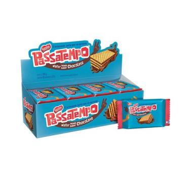 Imagem de Passatempo Wafer Chocolate e Morango 560G ESCOLHA O SABOR, Recheio cho